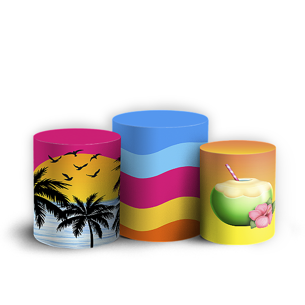 Trio Cilindro - Tardezinha - Sublimado 3D