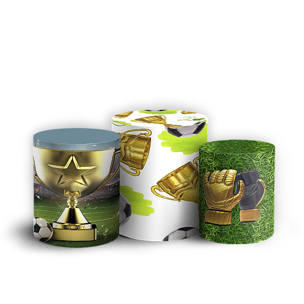 Capas Trio Cilindro Sublimado Vest Facil - Futebol