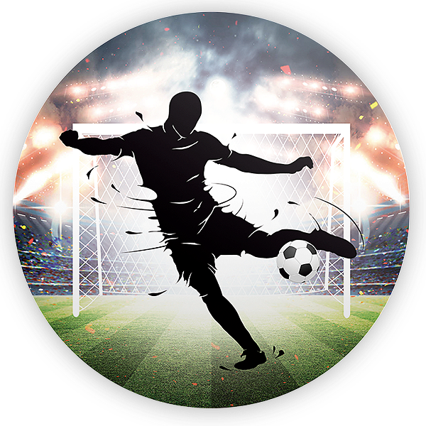 Painel Redondo - Futebol - Sublimado 3D