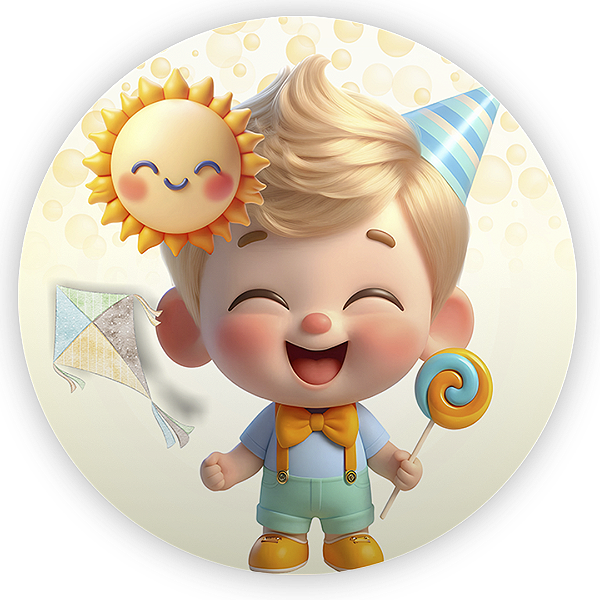 Painel Redondo - Sorrisos - Sublimado 3D