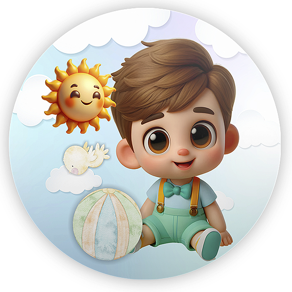 Painel Redondo - Sorrisos - Sublimado 3D