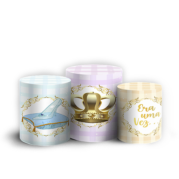 Capas Trio Cilindro Sublimado Vest Facil - Princesas