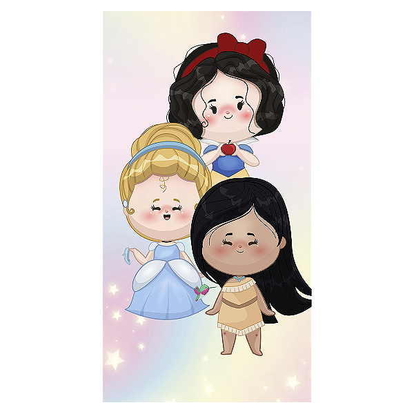 Faixa Lateral - Princesas - Sublimado 3D