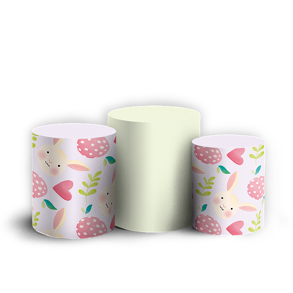 Capas Trio Cilindro Sublimado Vest Facil - Pascoa