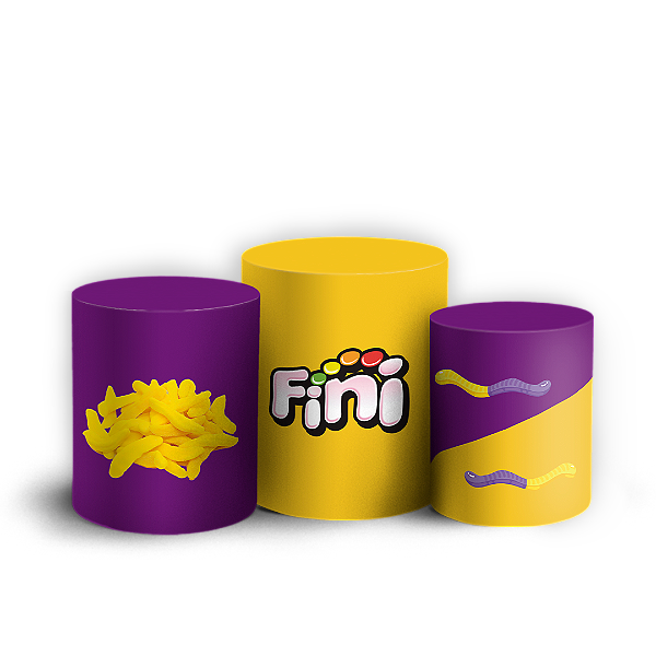 Capas Trio Cilindro Sublimado Vest Facil - Fini
