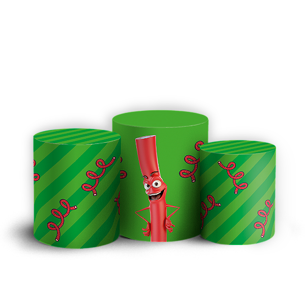 Capas Trio Cilindro Sublimado Vest Facil - Fini