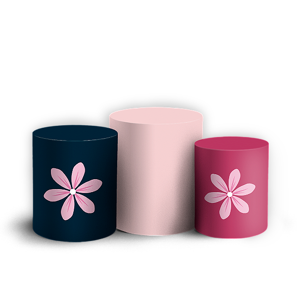 Capas Trio Cilindro Sublimado Vest Facil - Dia Das Mães