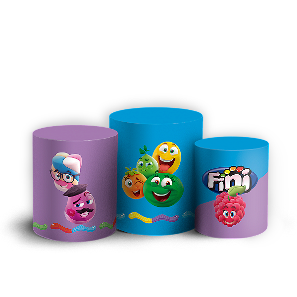 Capas Trio Cilindro Sublimado Vest Facil - Doces Fini