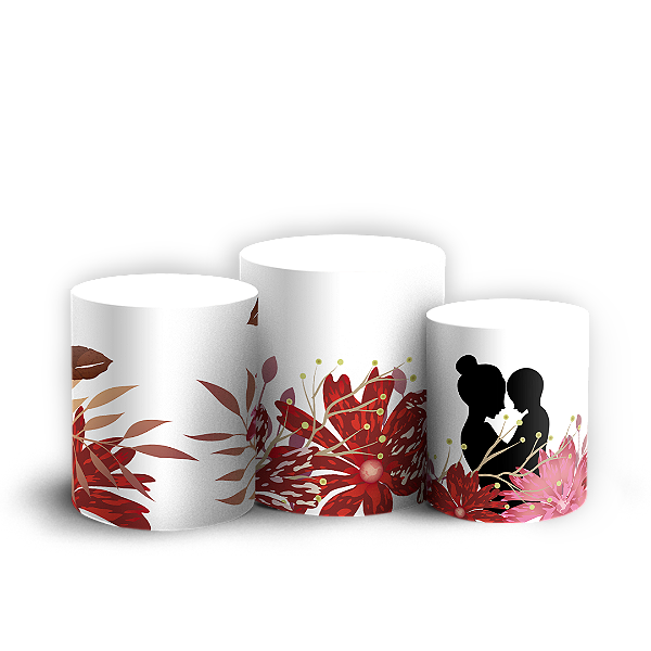 Capas Trio Cilindro Sublimado Vest Facil - Dia de la Madre