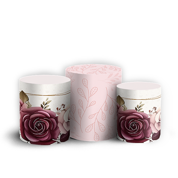 Capas Trio Cilindro Sublimado Vest Facil - Dia Das Mães