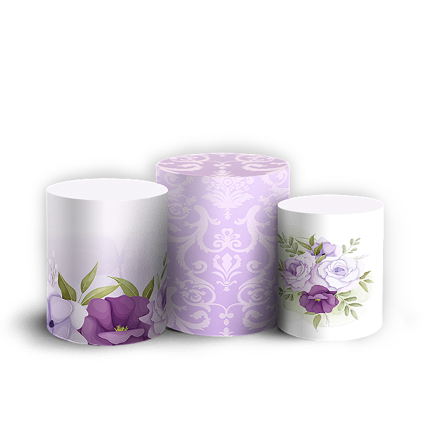 Capas Trio Cilindro Sublimado Vest Facil - Dia Das Mães