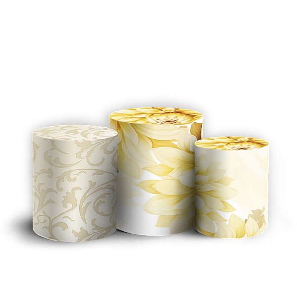 Capas Trio Cilindro Sublimado Vest Facil - Dia Das Mães