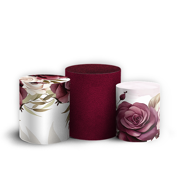 Capas Trio Cilindro Sublimado Vest Facil - Dia Das Mães