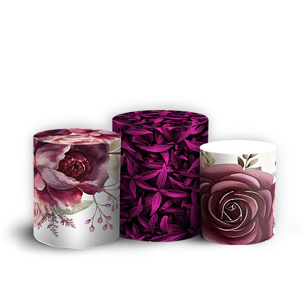 Capas Trio Cilindro Sublimado Vest Facil - Dia Das Mães