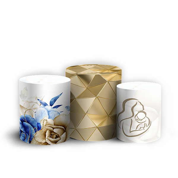 Capas Trio Cilindro Sublimado Vest Facil - Dia Das Mães