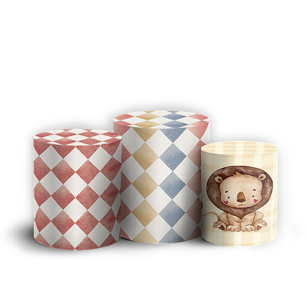 Capas Trio Cilindro Sublimado Vest Facil - Circo