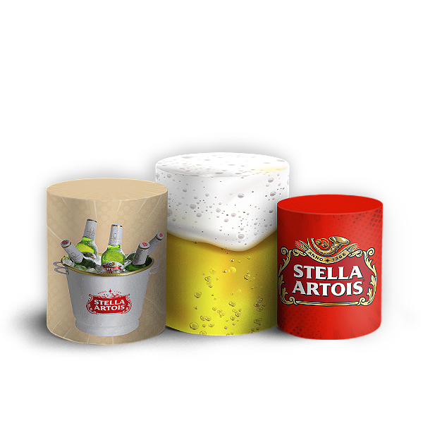 Capas Trio Cilindro Sublimado Vest Facil - Cerveja