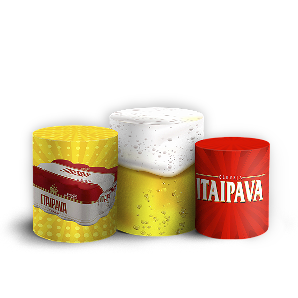Capas Trio Cilindro Sublimado Vest Facil - Cerveja