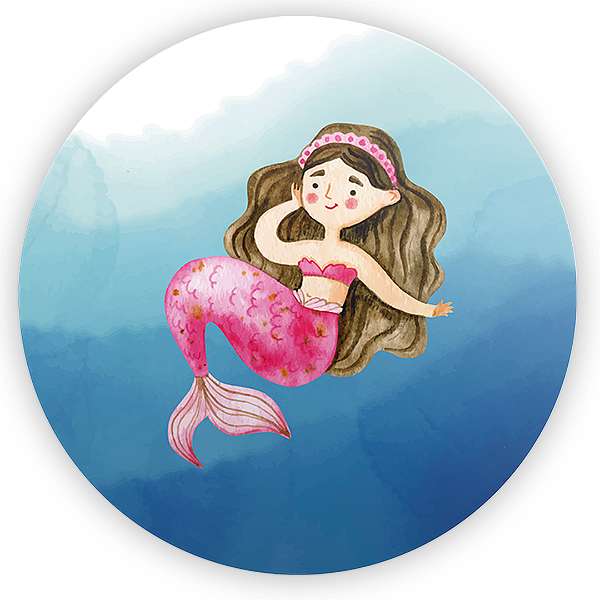 Painel Redondo - Fundo Do Mar  - Sublimado 3D