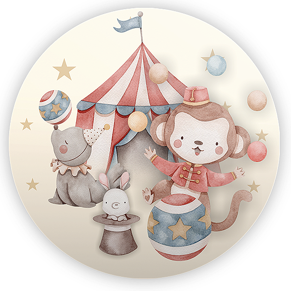 Painel Redondo - Circo - Sublimado 3D