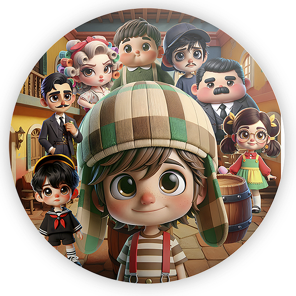 Painel Redondo - Chaves - Sublimado 3D
