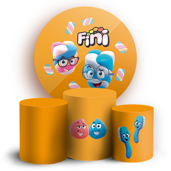 Capas Painel Redondo e Trio Cilindro Sublimado - Fini