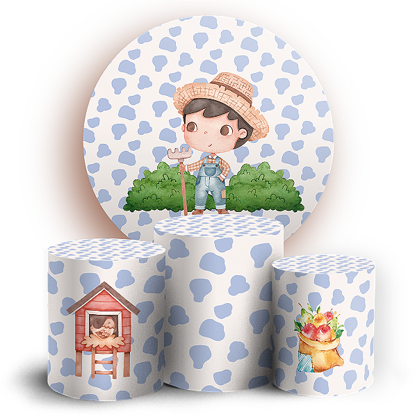 KIT Redondo e Trio - Fazendinha  - Sublimado 3D