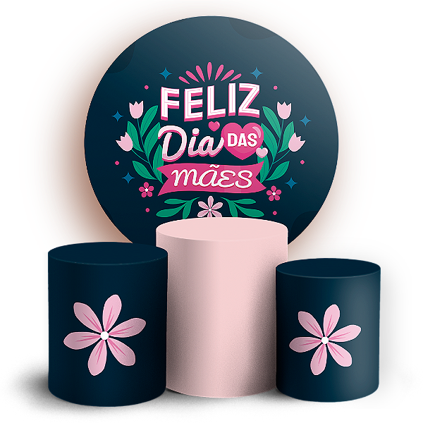 KIT Redondo e Trio - Dia Das Mães  - Sublimado 3D