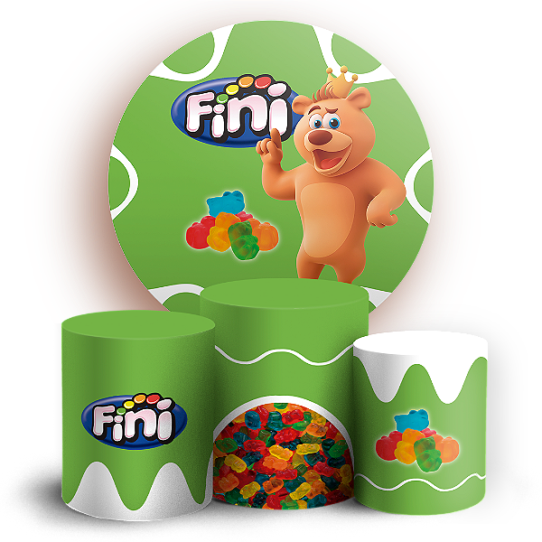 Capas Painel Redondo e Trio Cilindro Sublimado - Doces Fini