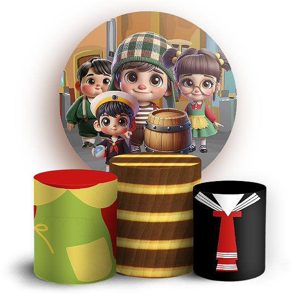 KIT Redondo e Trio - Chaves - Sublimado 3D