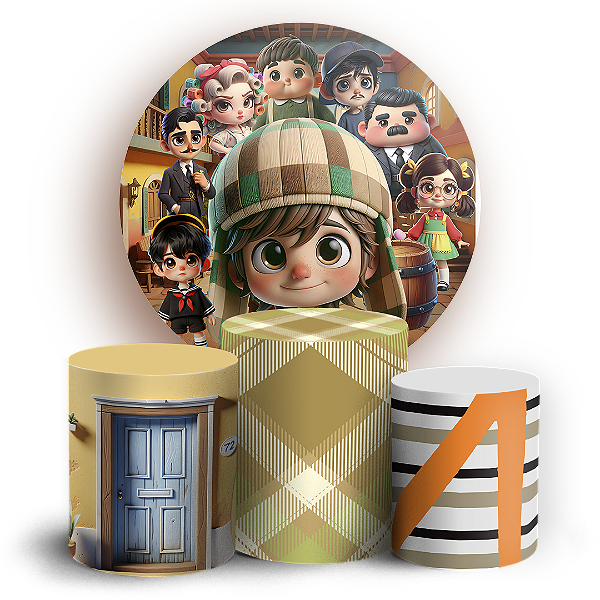 KIT Redondo e Trio - Chaves - Sublimado 3D