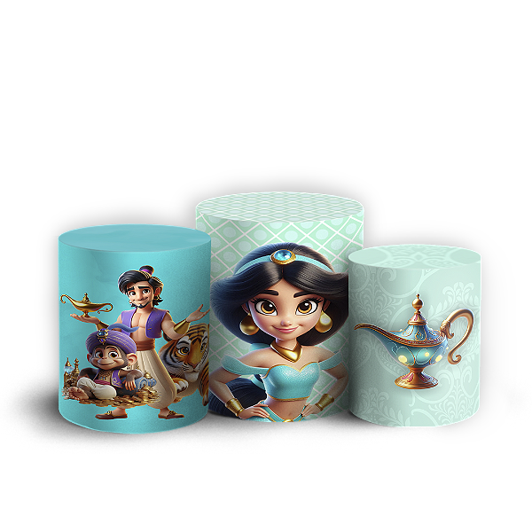 Capas Trio Cilindro Sublimado Vest Facil - Jasmine