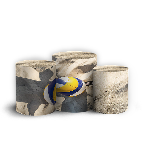 Capas Trio Cilindro Sublimado Vest Facil - Volei