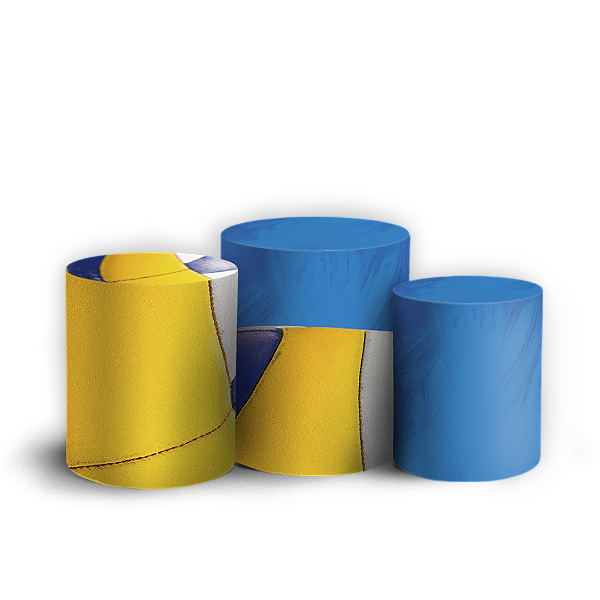 Capas Trio Cilindro Sublimado Vest Facil - Volei