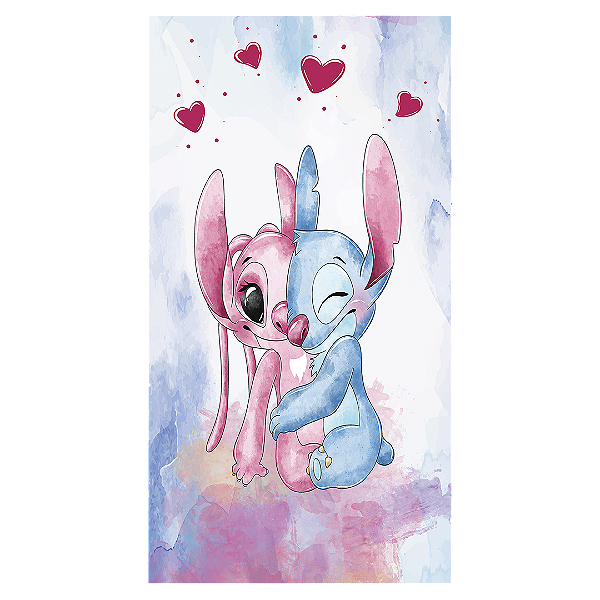 Capa Faixa Lateral Sublimado - Lilo Stitch Angel