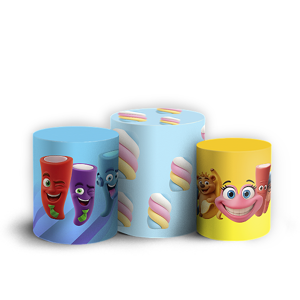Capas Trio Cilindro Sublimado Vest Facil - Doce Fini