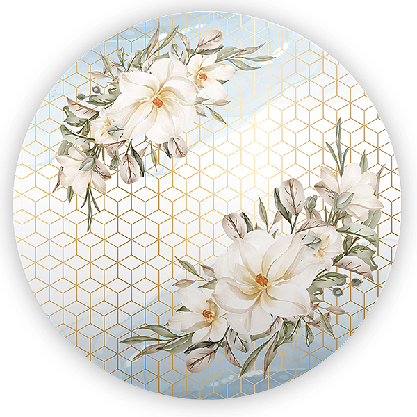 Painel Redondo - Floral - Sublimado 3D