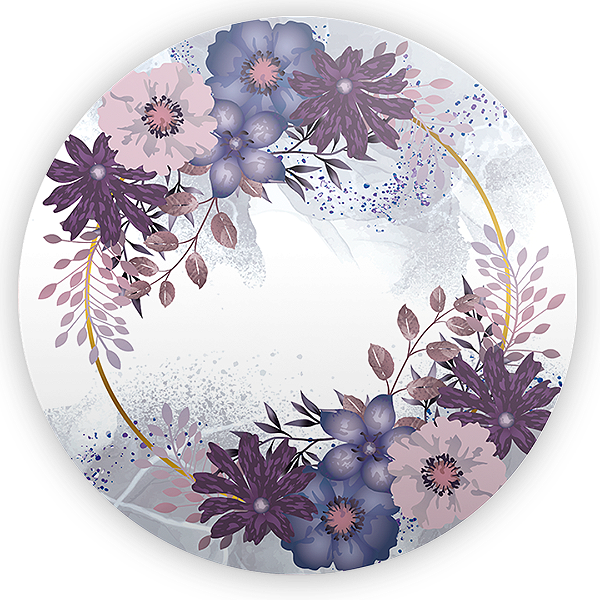 Painel Redondo - Floral - Sublimado 3D