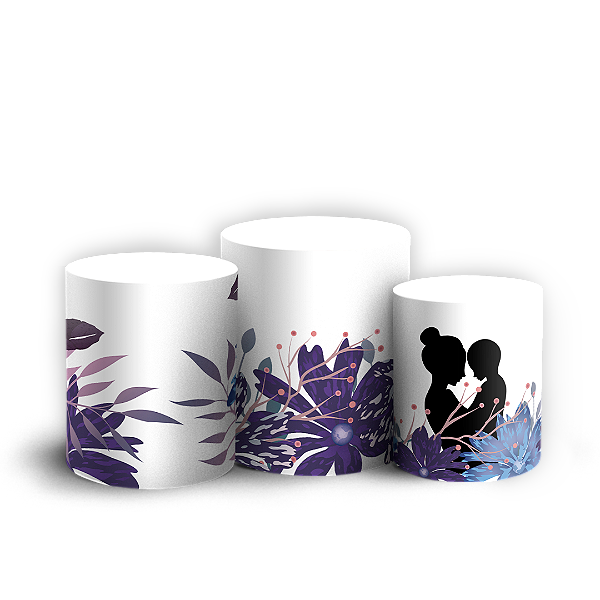 Capas Trio Cilindro Sublimado Vest Facil - Dia de la Madre