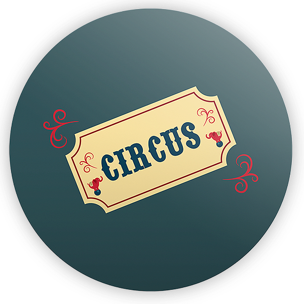 Painel Redondo - Circo - Sublimado 3D