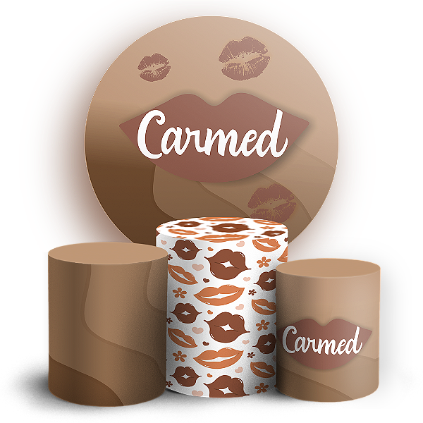 Capas Painel Redondo e Trio Cilindro Sublimado - Carmed