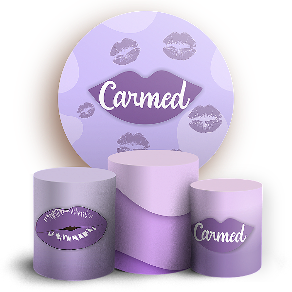 Capas Painel Redondo e Trio Cilindro Sublimado - Carmed