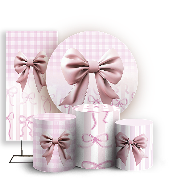 KIT Redondo Trio e Faixa - Laços - Sublimado 3D