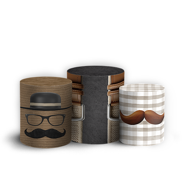 Capas Trio Cilindro Sublimado Vest Facil - Dia Del Padre