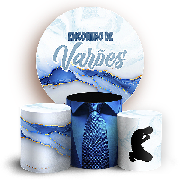 Capas Painel Redondo e Trio Cilindro Sublimado - Religioso Evangelico