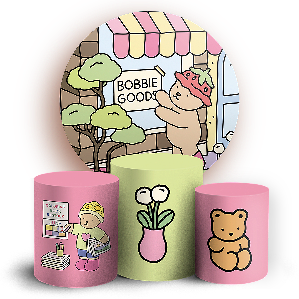 KIT Redondo e Trio - Bobbie Goods - Sublimado 3D