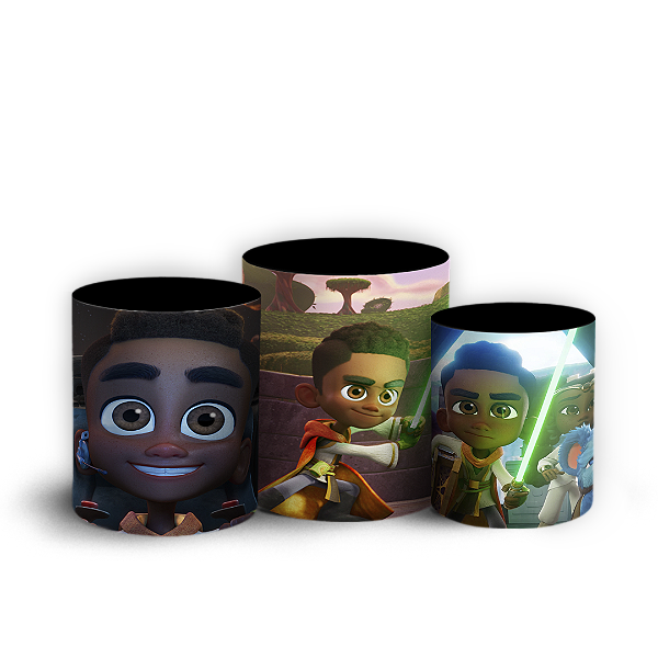 Trio Cilindro - Star Wars - Sublimado 3D