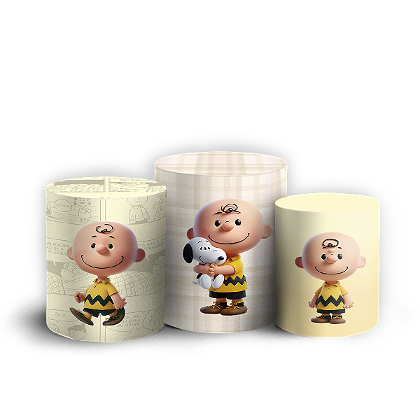 Trio Cilindro - Snoopy - Sublimado 3D