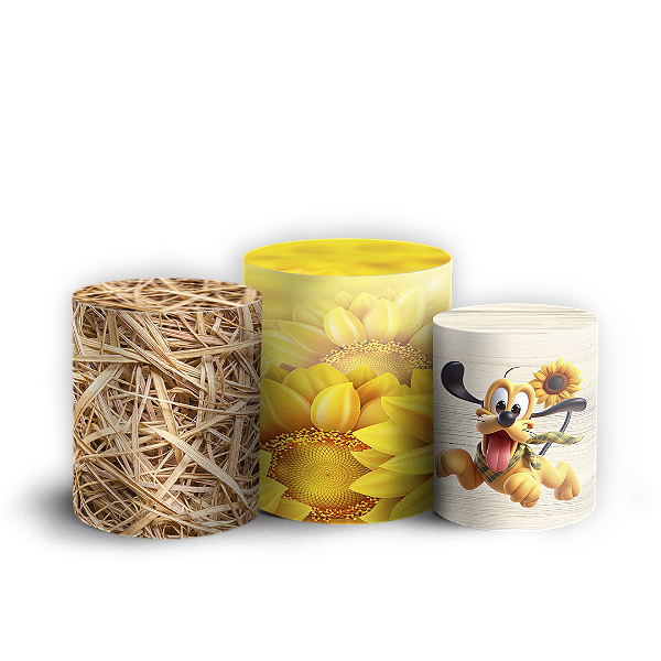 Capas Trio Cilindro Sublimado Vest Facil - Minnie