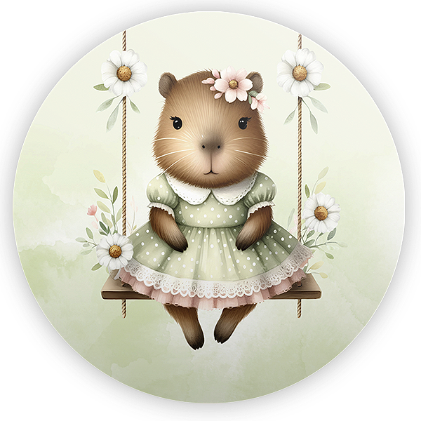 Capa Mini Painel Sublimado - Capivara